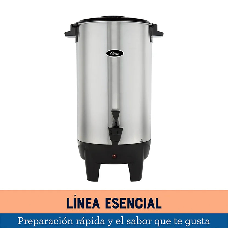 Precolador Oster de 35 tazas de Capacidad, Acero Inoxidable, Color Plateado 3