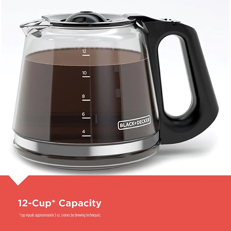 Cafetera Digital Programable BLACK+DECKER 12 TAZAS, CM1110B-LA 2