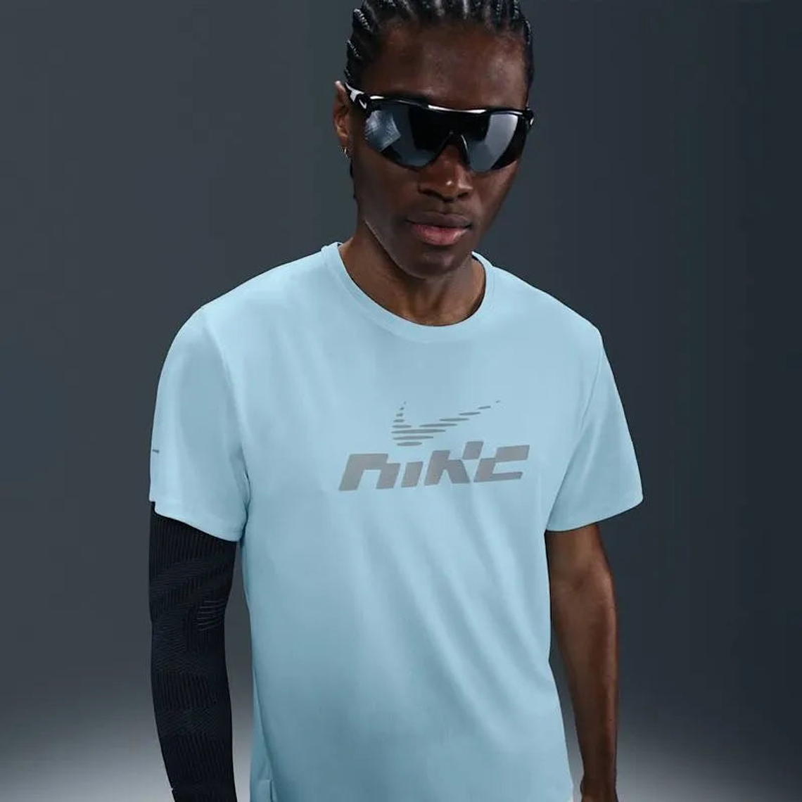 Nike Miler Flash Camiseta de correr de manga corta Dri-FIT UV para hombre 1