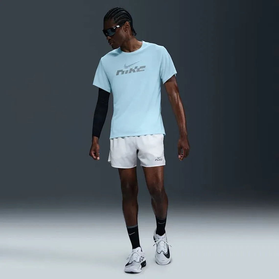 Nike Miler Flash Camiseta de correr de manga corta Dri-FIT UV para hombre 4