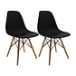 Set X2 Sillas Eames Negro - Miniatura 5