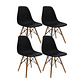 Set X4 Sillas Eames para Comedor/Sala Negro - Miniatura 6