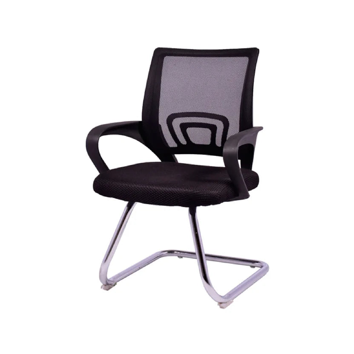 Silla de escritorio Fija Negro Ekm Design Fija Cromada 4
