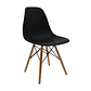 Set X6 Silla Comedor Eames Patas Madera Negro - Miniatura 2