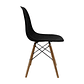 Set X6 Silla Comedor Eames Patas Madera Negro - Miniatura 4