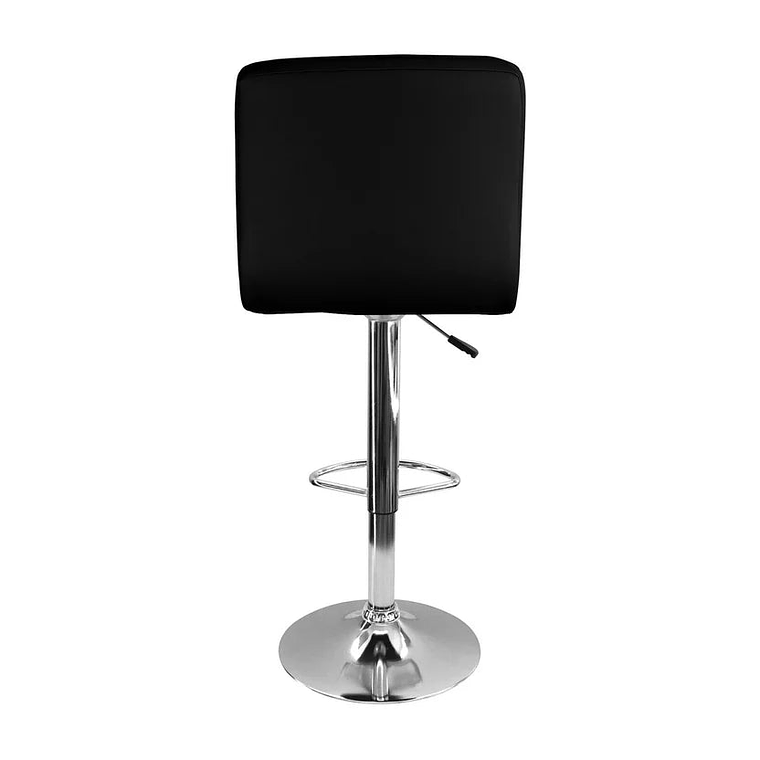 Set x2 Sillas Tipo Bar Negro con Espaldar 4