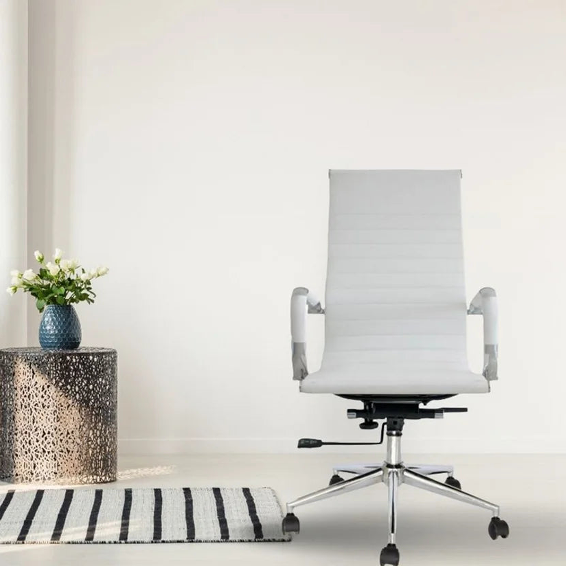 Silla de escritorio Ejecutiva Blanco/Negro Ekonomodo Colombia 1