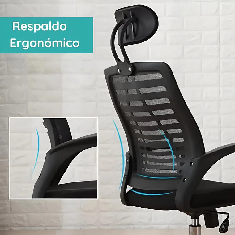 Silla de escritorio Ejecutiva Negro Generico Dc-156 2