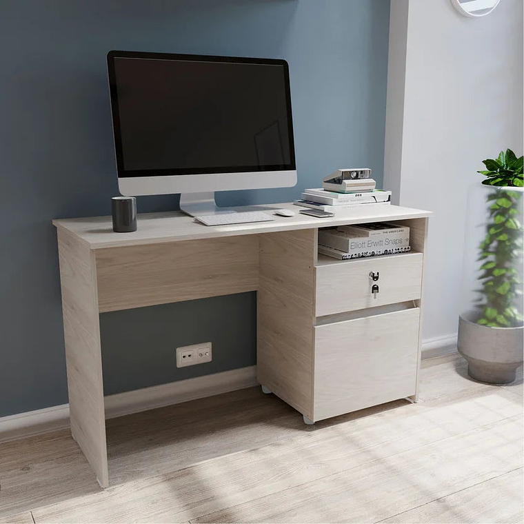 Escritorio Kazan 73x120.9x51 cm Ceniza 2