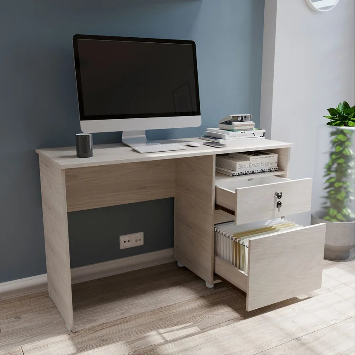 Escritorio Kazan 73x120.9x51 cm Ceniza 3