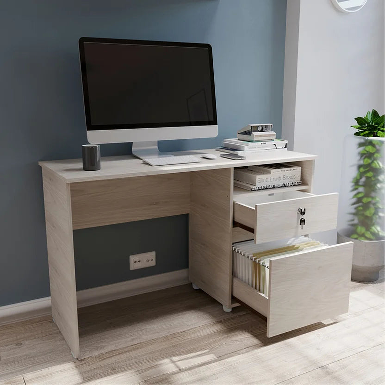 Escritorio Kazan 73x120.9x51 cm Ceniza 3