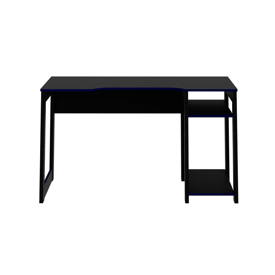 Escritorio Gamer Oficina Sirion 75X136X60 Negro/Azul 5