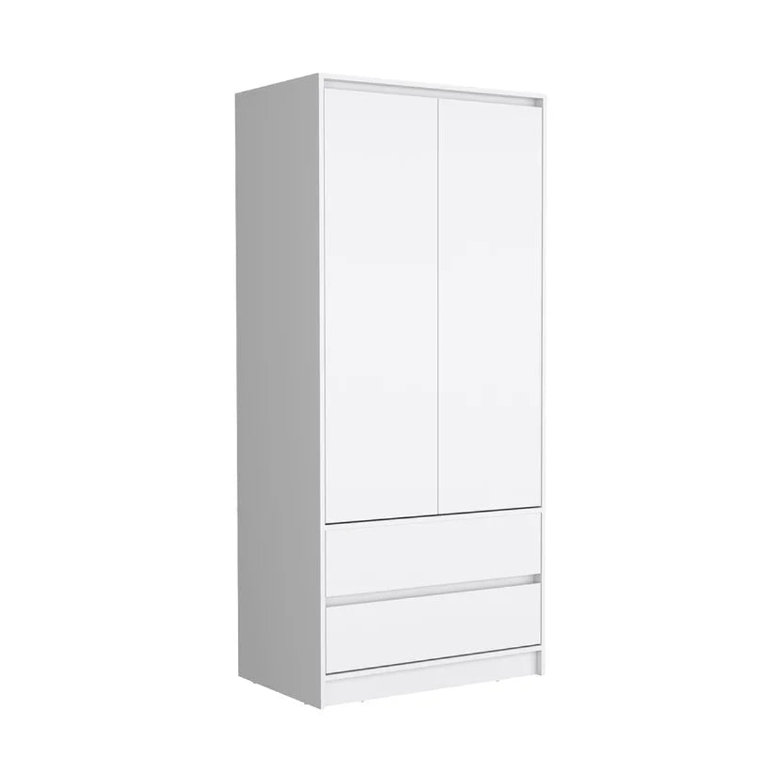 Closet 2 Puertas 2 Cajones Austin 180X80 Rta Blanco 1
