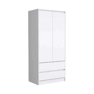Closet 2 Puertas 2 Cajones Austin 180X80 Rta Blanco