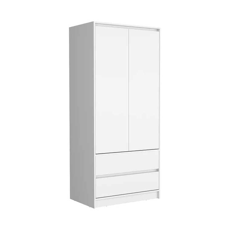 Closet 2 Puertas 2 Cajones Austin 180X80 Rta Blanco 1