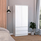 Closet 2 Puertas 2 Cajones Austin 180X80 Rta Blanco - Miniatura 3