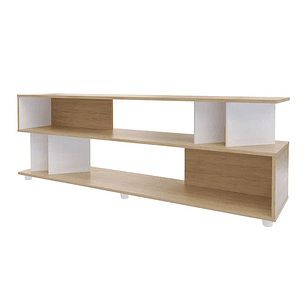 Mesa Tv Zag 52.8x160x36.8cm Rovere Blanco