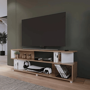 Mesa Tv Flat 50X160X40Cm Duna Blanco