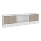 Mesa Tv Hopeland 75 Blanco+Natural 50x180x37 cm - Miniatura 4