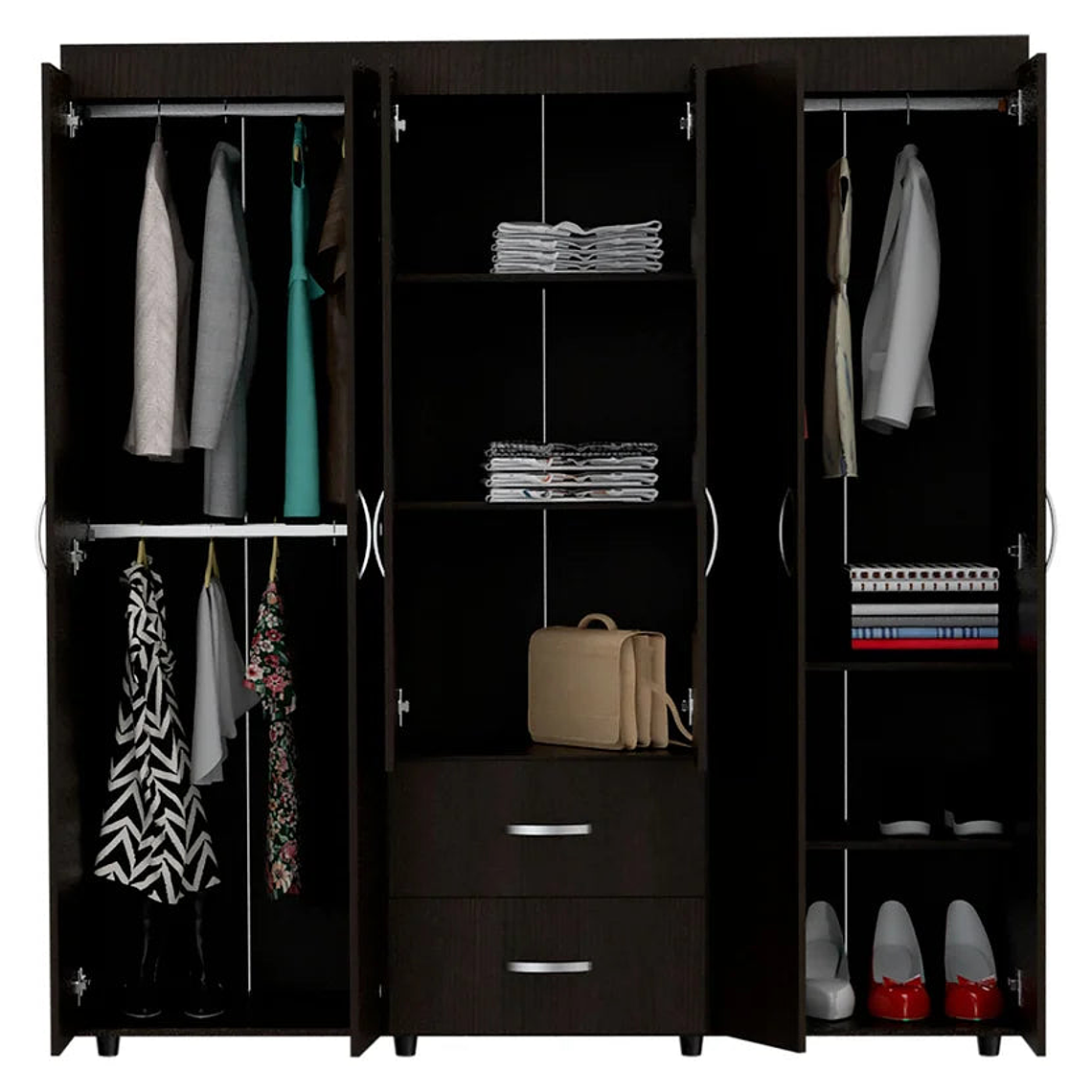Combo Habitación Zafi Closet + Mesa TV 3