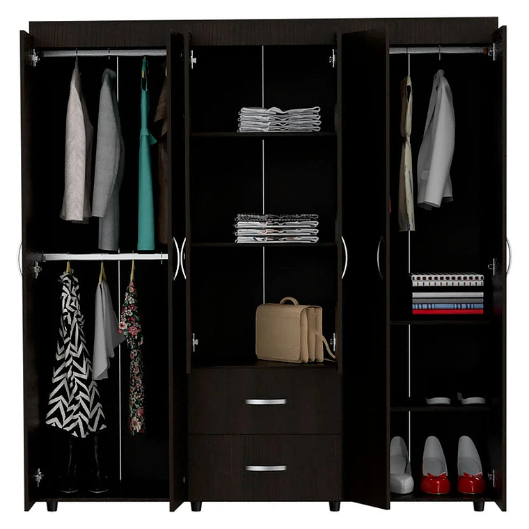 Combo Habitación Zafi Closet + Mesa TV 3