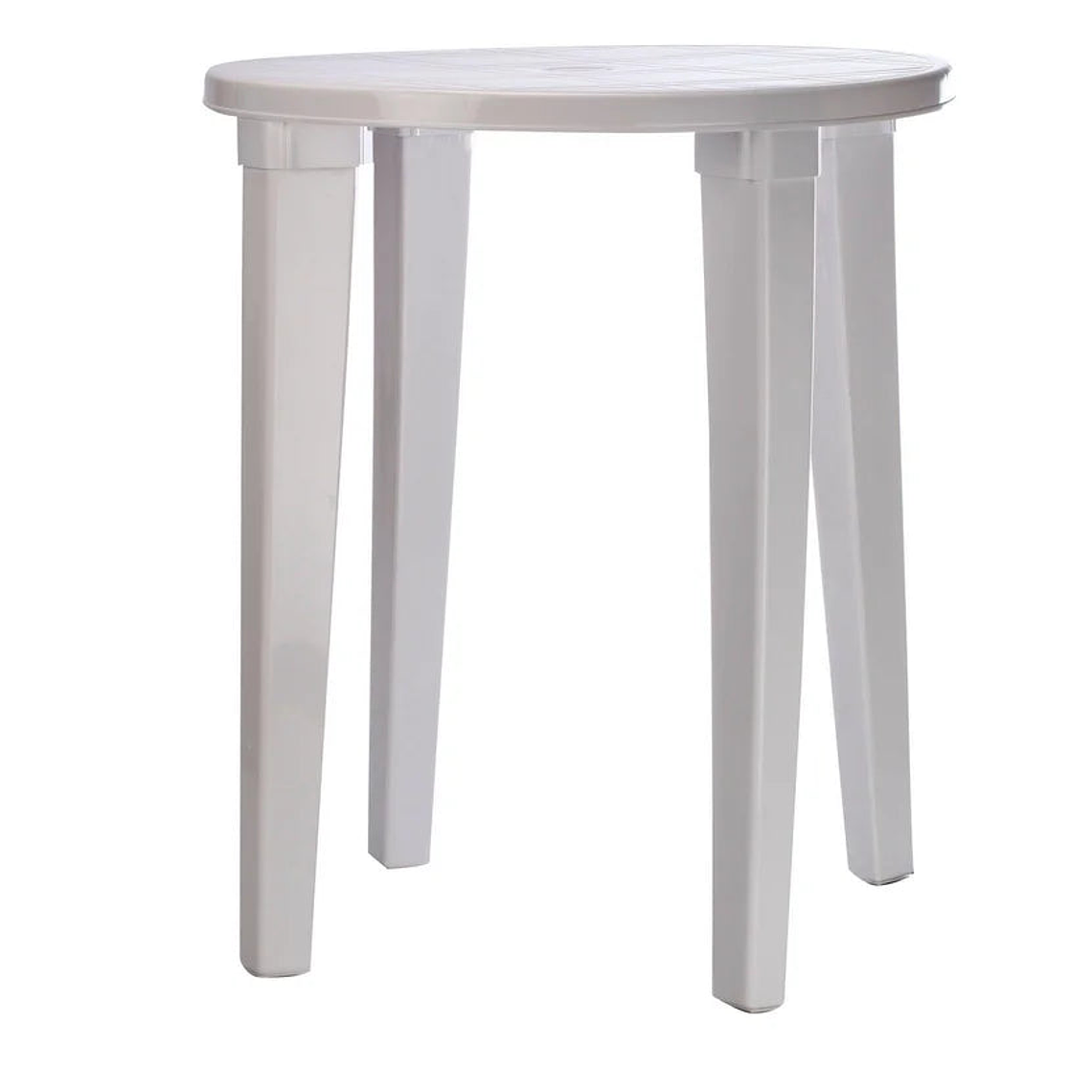 Mesa Redonda Plástica Blanco 71x60x71 Cm 1