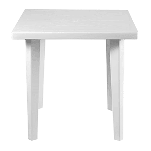 Mesa Cuadrada Plástica Blanco 75x75 Cm