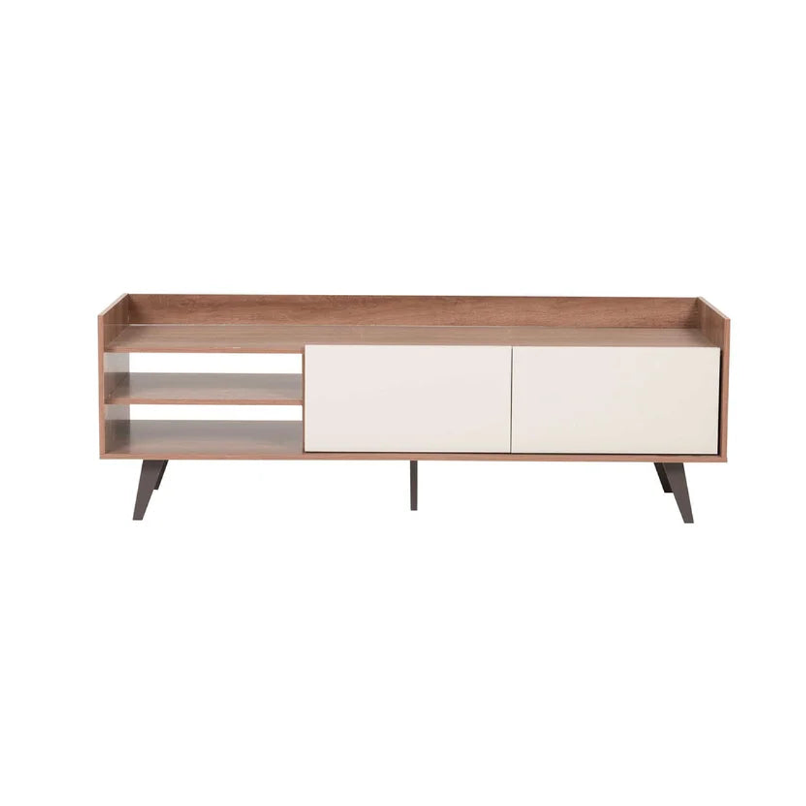 Mesa TV 2 Puertas Ipanema Beige/Nogal Rustico 3