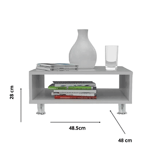 Mesa de Centro 48X48X28Cm Blanco