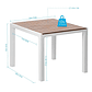 Mesa Cuadrada Plástico Maira Blanco 90x74x90 Cm - Miniatura 3