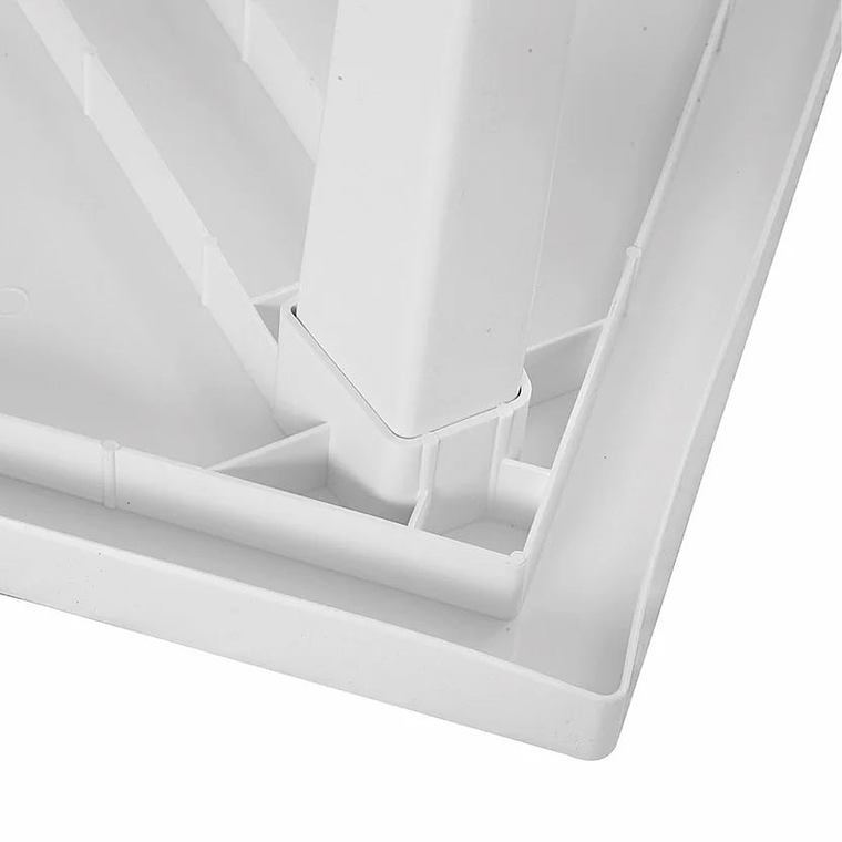 Mesa Cuadrada Plástica Blanco 75x75 Cm 4