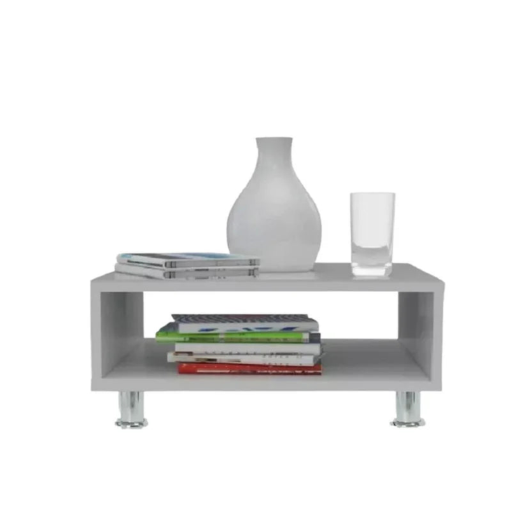 Mesa de Centro 48X48X28Cm Blanco 3