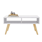 Mesa de Centro 85X30X53Cm Blanco - Miniatura 1