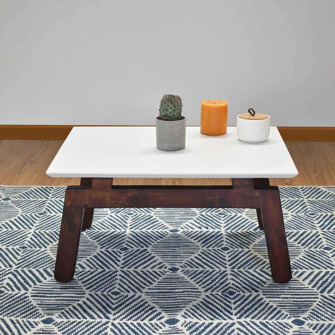 Mesa de Centro Segovia 25X50X60 Cm Blanco 3