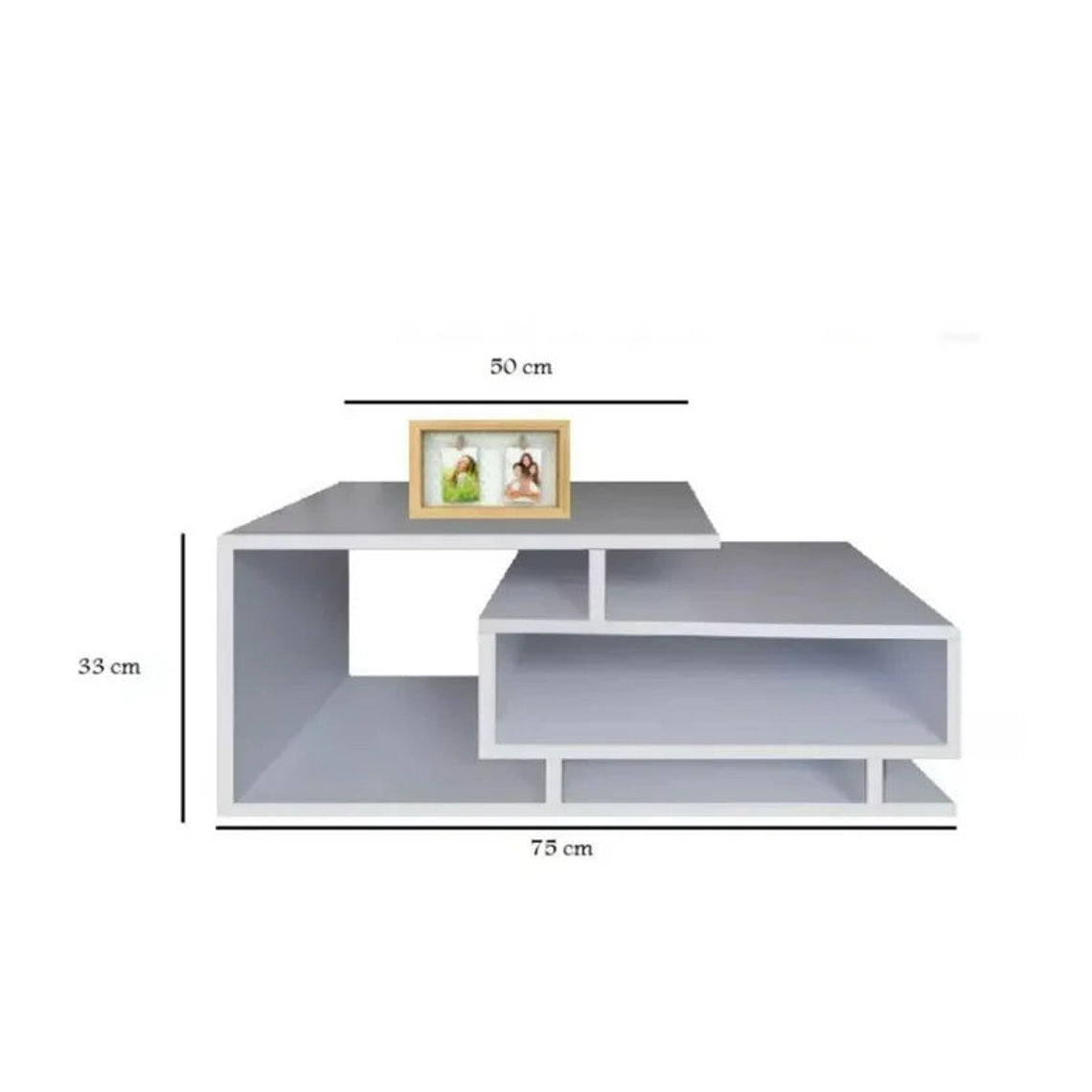 Mesa de Centro 75X33X48 Blanco 3