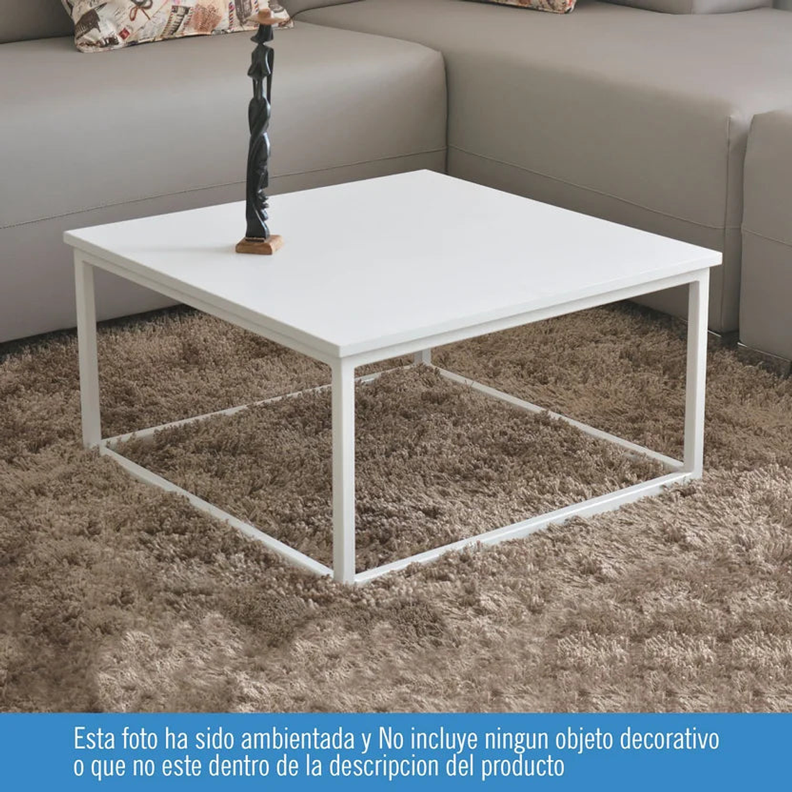 Mesa Centro Kiel Blanco 60X60X31.5 Cm 4