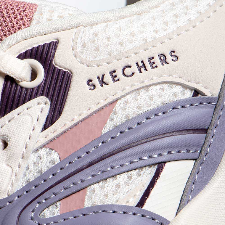 Tenis Skechers para Mujer Beige 4