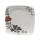Vajilla Melamina Primavera Blanca Flores Cuadrada 16 Piezas 4 Puestos - Miniatura 2
