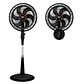 Ventilador de pedestal SAMURAI Air Power Negro - Miniatura 1