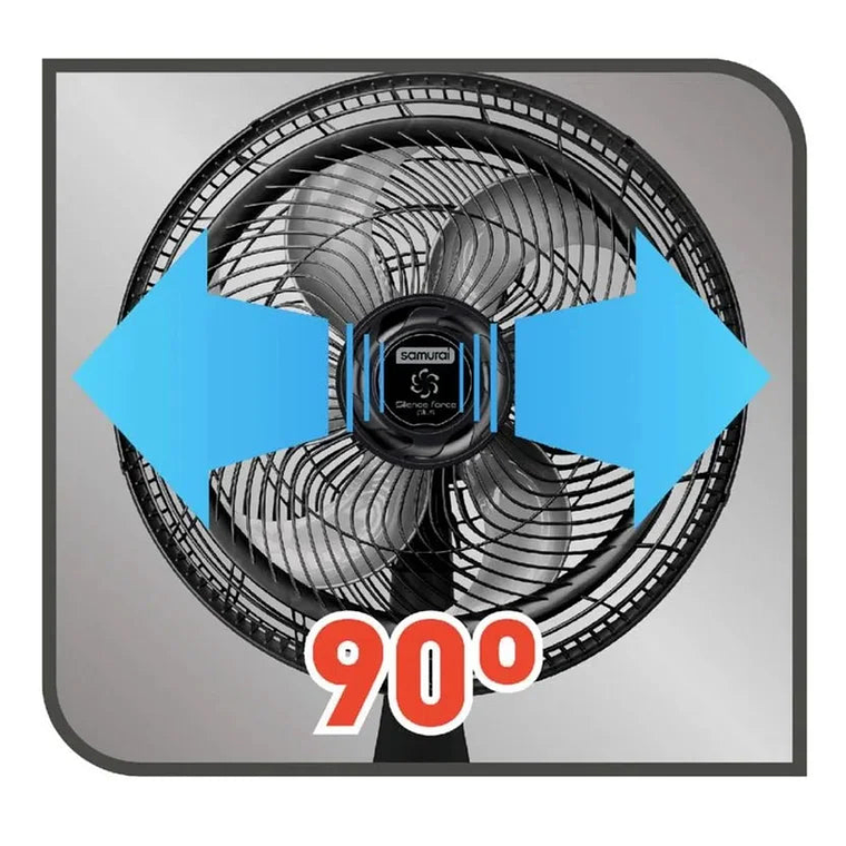 Ventilador Samurai Silence Force Plus 2 En 1 Negro 1