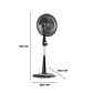Ventilador SAMURAI Tropical Plus Negro - Miniatura 4