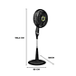 Ventilador Samurai Ultra Silence Force 2 en 1, 4 Velocidades, Control Remoto, Negro - Miniatura 5