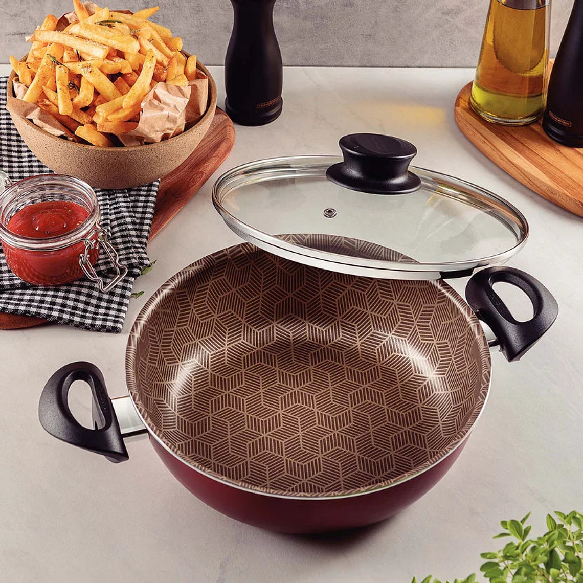 Arrocera Paris con Tapa de Vidrio de 24 cm 3