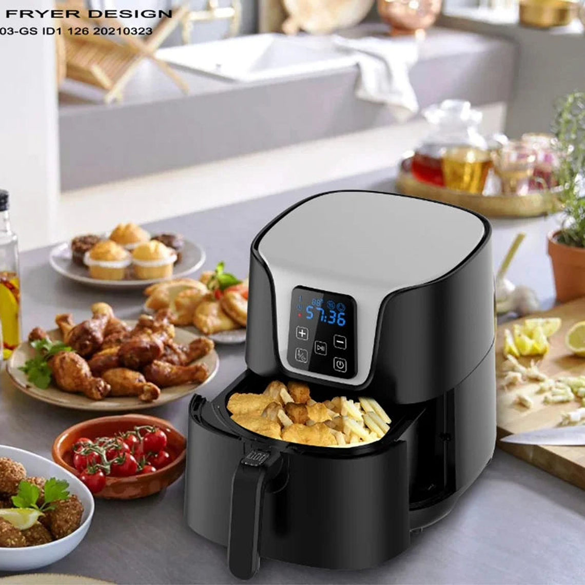 Freidora De Aire 3 Litros Digital Negra 2