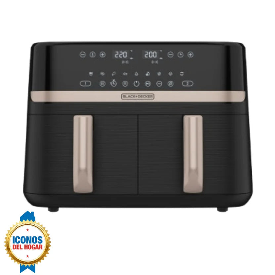 Freidora de aire BLACK+DECKER Purifry 9L doble cesta AFBD92-1BDLA 1