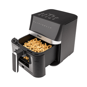 Freidora de Aire Digital Oster con Recubrimiento DiamondForce, Ventana y Luz Interna, 4 Litros de Capacidad, con 10 Programas Automáticos