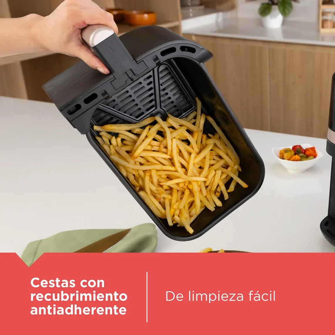 Freidora de aire BLACK+DECKER Purifry 9L doble cesta AFBD92-1BDLA 3