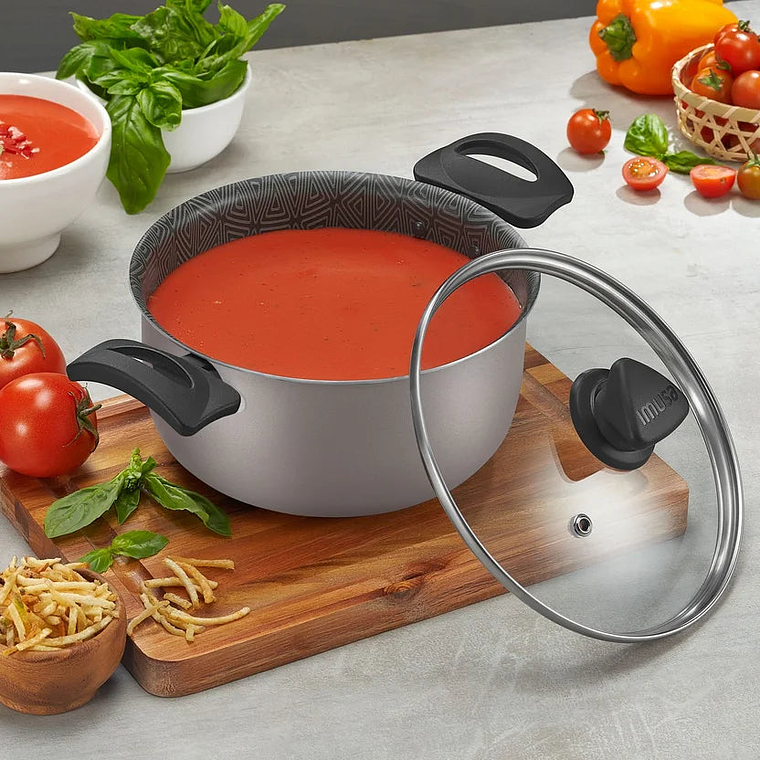 Olla Talent 24cm con Tapa de Vidrio Imusa 1