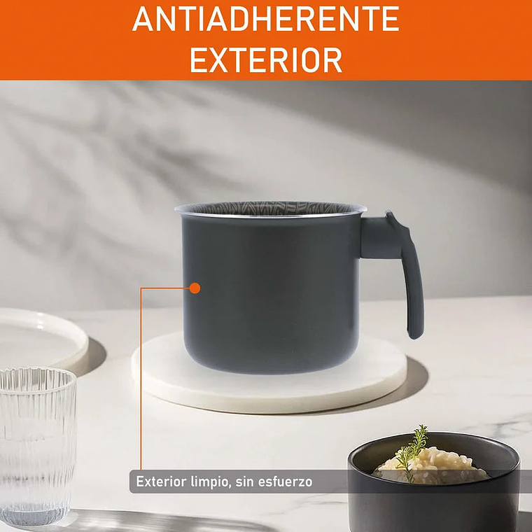 Sartén 24 cm Tapa Vidrio + Jarro 15 cm Tapa Easy Cook Imusa 1