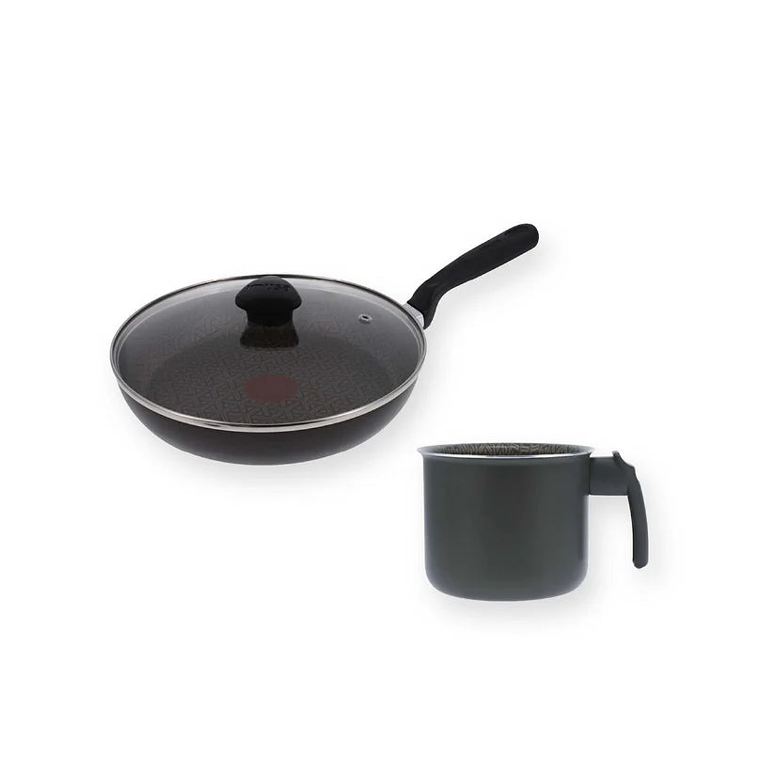 Sartén 24 cm Tapa Vidrio + Jarro 15 cm Tapa Easy Cook Imusa 5